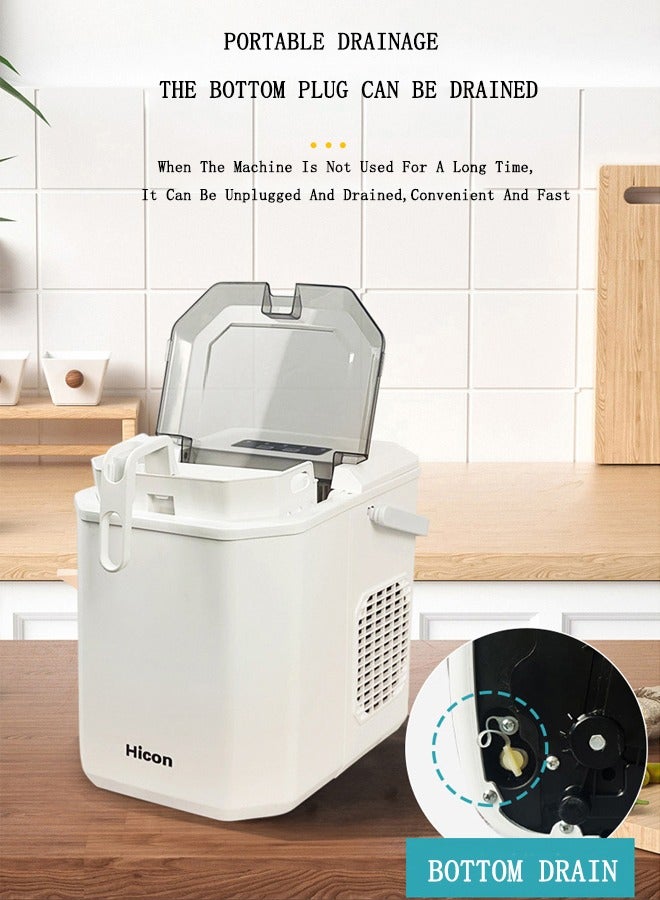 OASIS DESERT Ice Machine Commercial 15kg Household Small Intelligent Mini Automatic Round Ice Making Machine  - Image 3