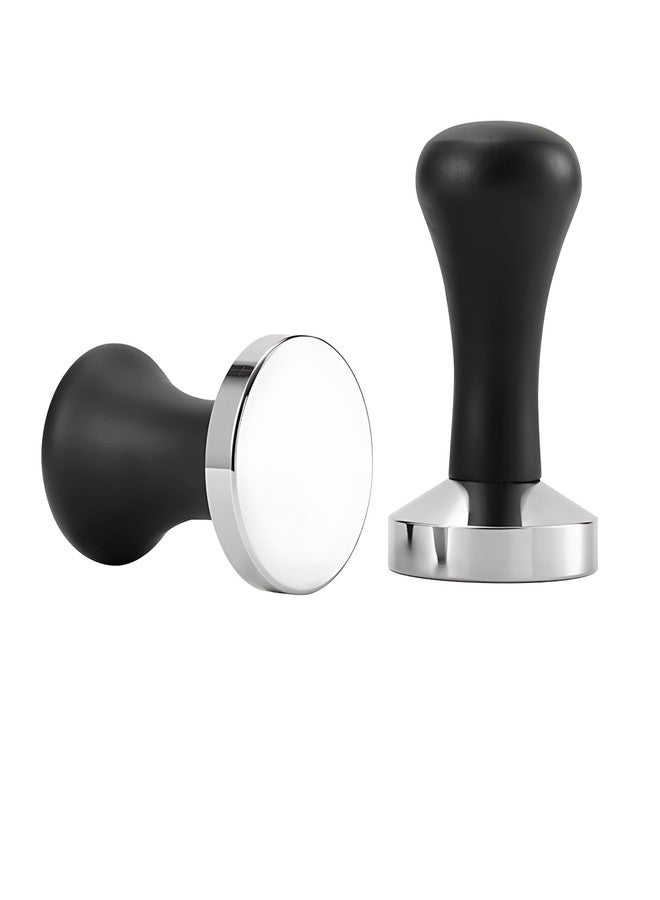 HymoConn Espresso Tamper 51mm Coffee Tamper Tool Espresso Tamp Press Set, 90x51mm, Solid Wood, Stainless steel, Espresso Accessories for Barista, Cafe, Coffe Grounds (51mm) - Image 5
