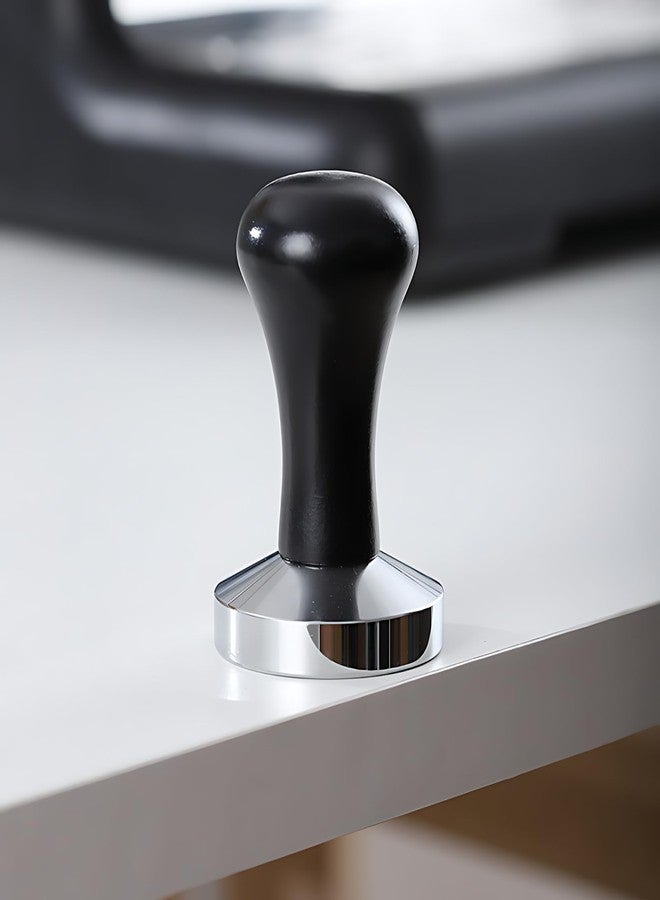 HymoConn Espresso Tamper 51mm Coffee Tamper Tool Espresso Tamp Press Set, 90x51mm, Solid Wood, Stainless steel, Espresso Accessories for Barista, Cafe, Coffe Grounds (51mm) - Image 1