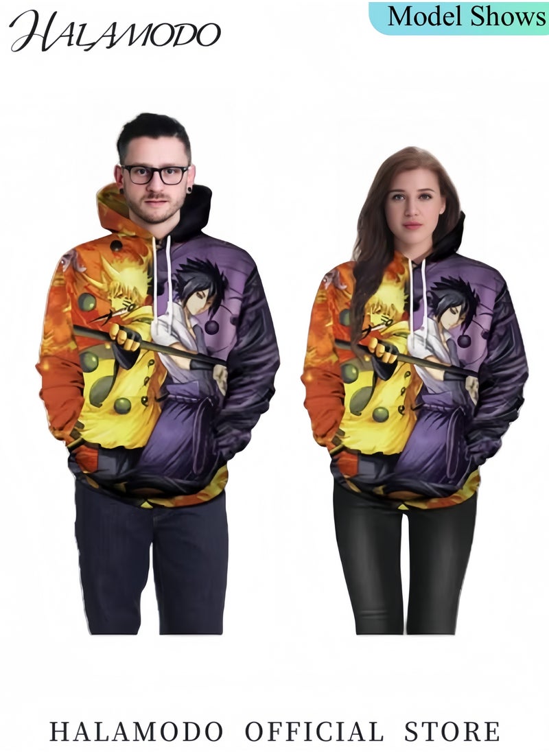 HALAMODO Cosplay Costume Anime Hoodie Hooded Pullover Sweatshirt Anime Cosplay Clothing Printed Hoodies Fashion Street Novelty Hooded for Men Women  - Image 3