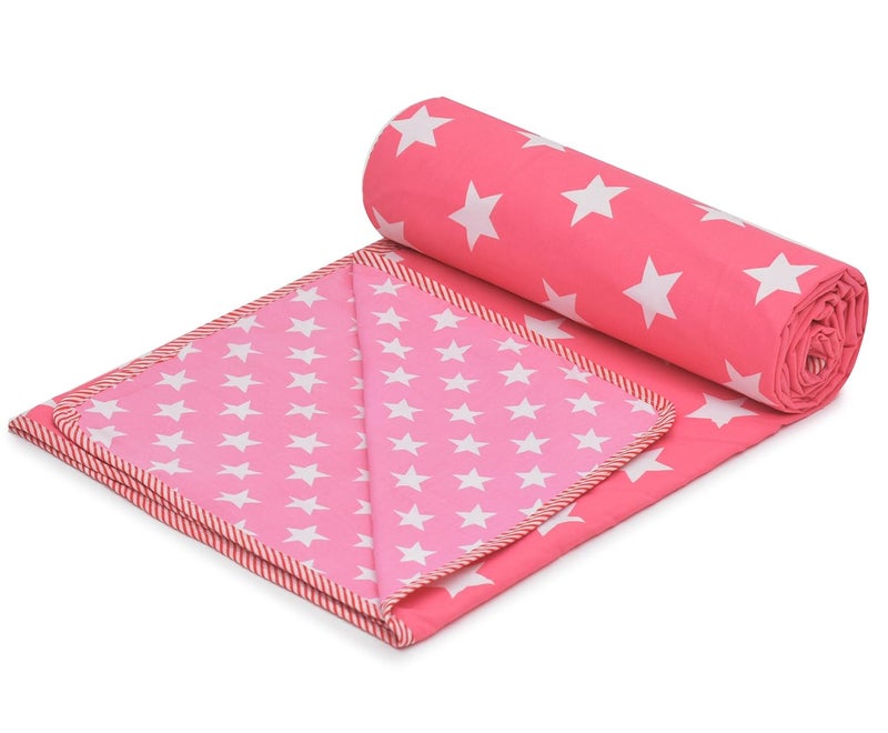 UmI. Umi Super Soft Cotton Reversible Single Dohar 55X87InchesLahariya Fabric EdgingPiping DoharFlannel Dohar Throws for Single BedSoft Lightweight AC Summer Blanket - Image 2