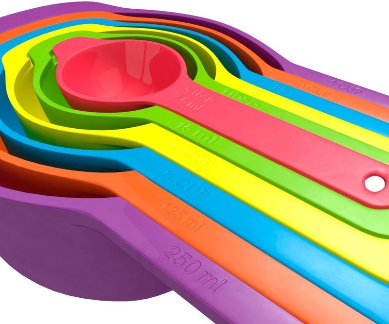 Sakoraware Measuring Cups and Spoons Set, Measuring Cup Kitchen Accessories Cups and Spoons for Baking Essentials Cooking Set, 6 pcs, Multicolor - Image 4