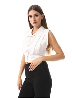 White blouse with buttons in the front - pzsku/Z66BD7BB4FA60C4EBBB8BZ/45/_/1733254247/d80f365d-548b-40c1-8e88-568dc2c24320