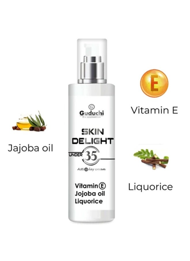 Guduchi - Guduchi Ayurveda under 35 Premium skin care cream, 45g, Has Vitamin E, Jojoba Oil, and Liquorice that Moisturizes, rejuvenates, and nourishes for youthful-looking skin - Image 1