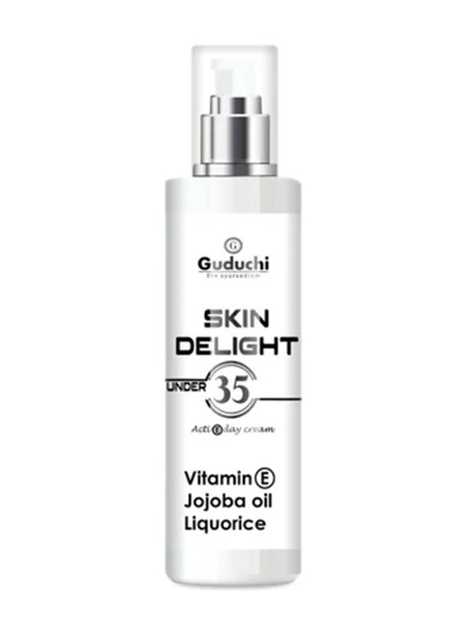Guduchi - Guduchi Ayurveda under 35 Premium skin care cream, 45g, Has Vitamin E, Jojoba Oil, and Liquorice that Moisturizes, rejuvenates, and nourishes for youthful-looking skin - Image 1