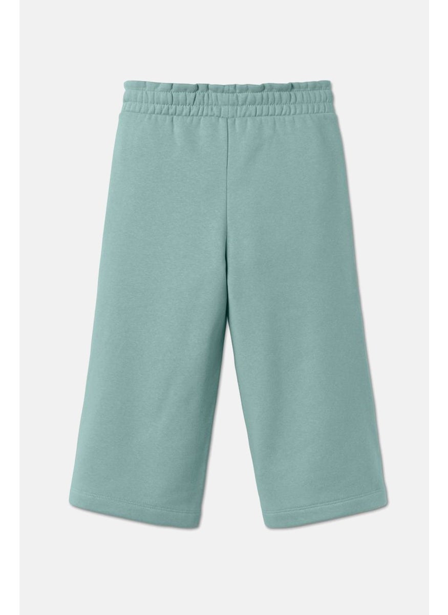 Tchibo Kids Girl Pull On Sweat Pants, Mint Green  - Image 3