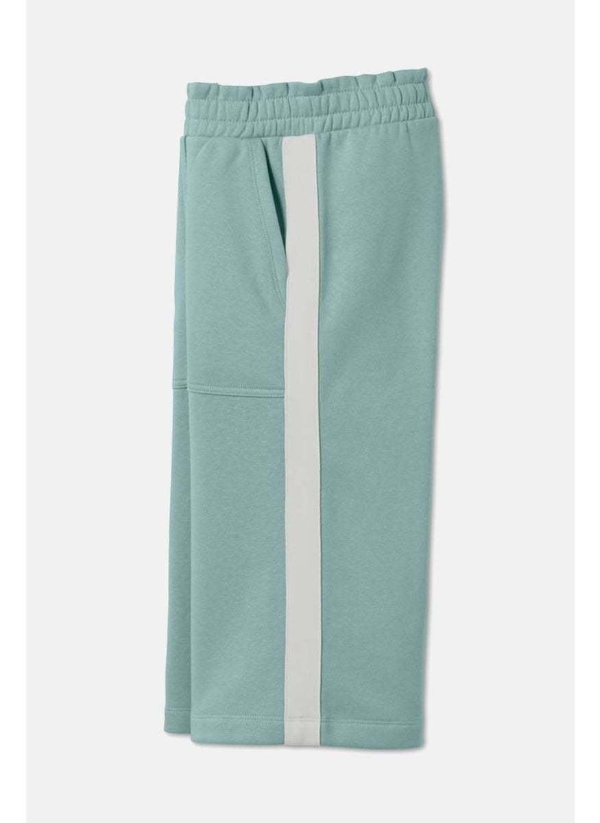 Tchibo Kids Girl Pull On Sweat Pants, Mint Green  - Image 2
