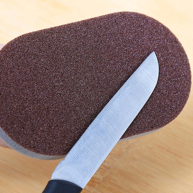 Carborundum Scrubbing Sponge with Handle 5Pcs for Stubborn Stains on Pots Pans Cookware - Image 5
