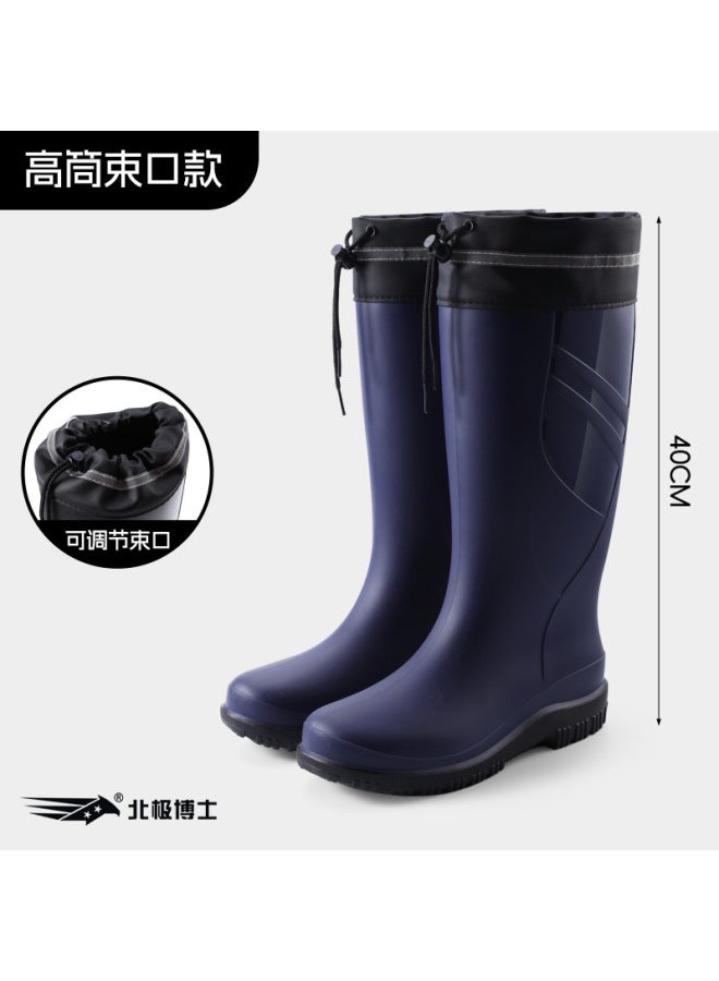 Rain Boots Fashion, Men's And Women's Waterproof And Non-slip Rain Boots, Adult Wear-resistant Water Shoes, Rubber Shoes, Long Boots, Outer Wear Overshoes