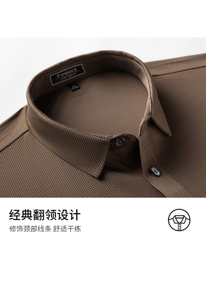 Fomoce classic Summer Solid Color Light Business Breathable Men's Polo Shirt - Image 5