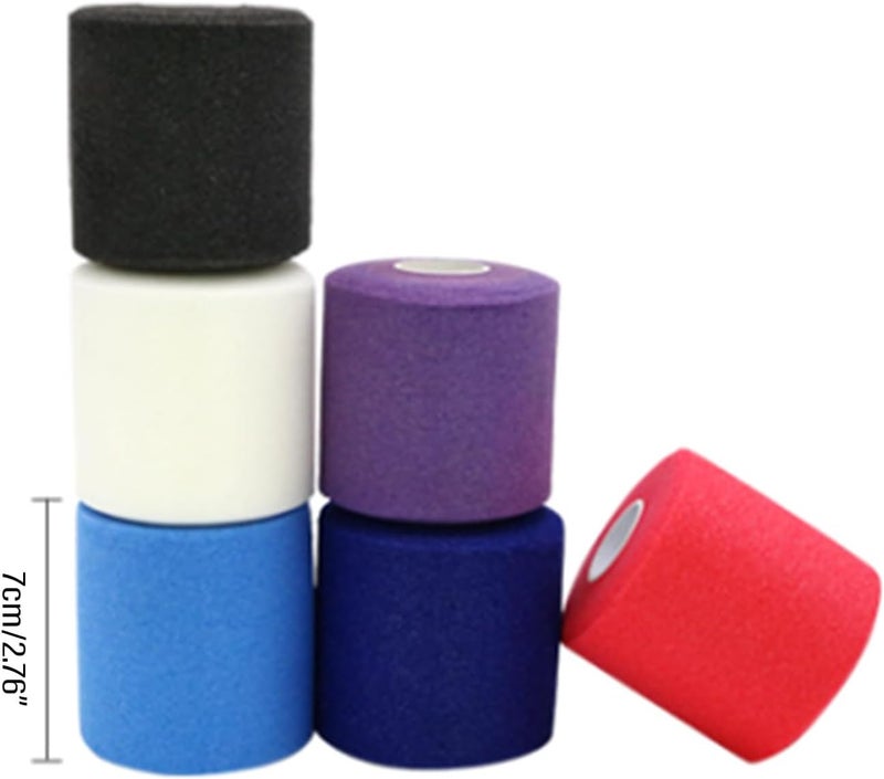 1 Roll Sponges Badminton Racket Grip Cushion Wrap Foams Film Tennis Racket Wrap Tape Athletic Tape Muscle Bandages Wrap - Image 3
