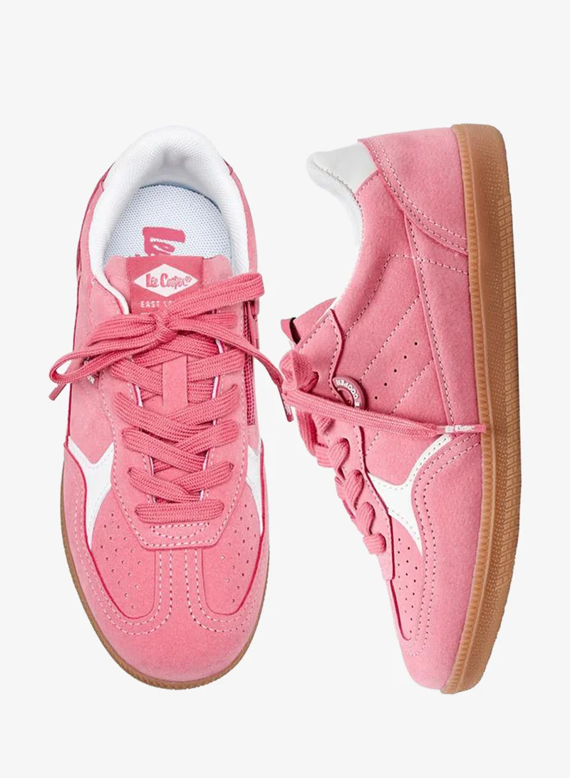 لي كوبر Girls Lace-Up Ankle School Sneakers