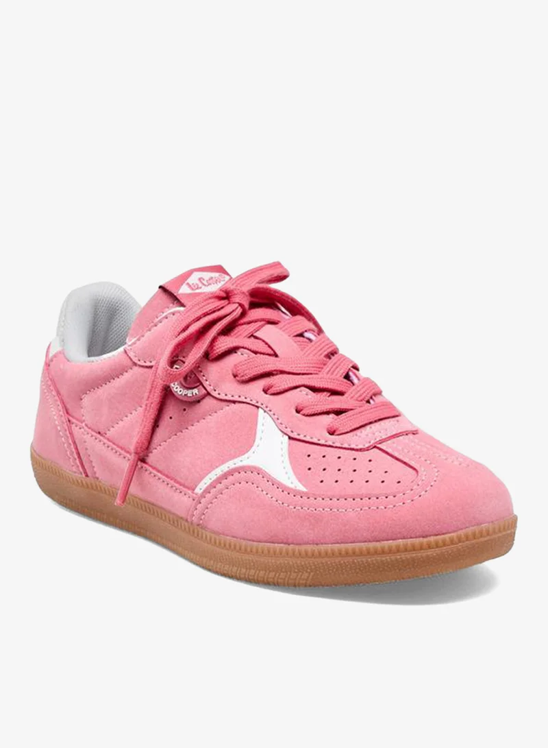 لي كوبر Girls Lace-Up Ankle School Sneakers