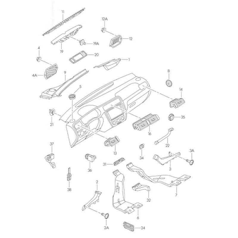 DEMULAX Air Conditioning Outlet for VW Jetta MK6 - Image 4