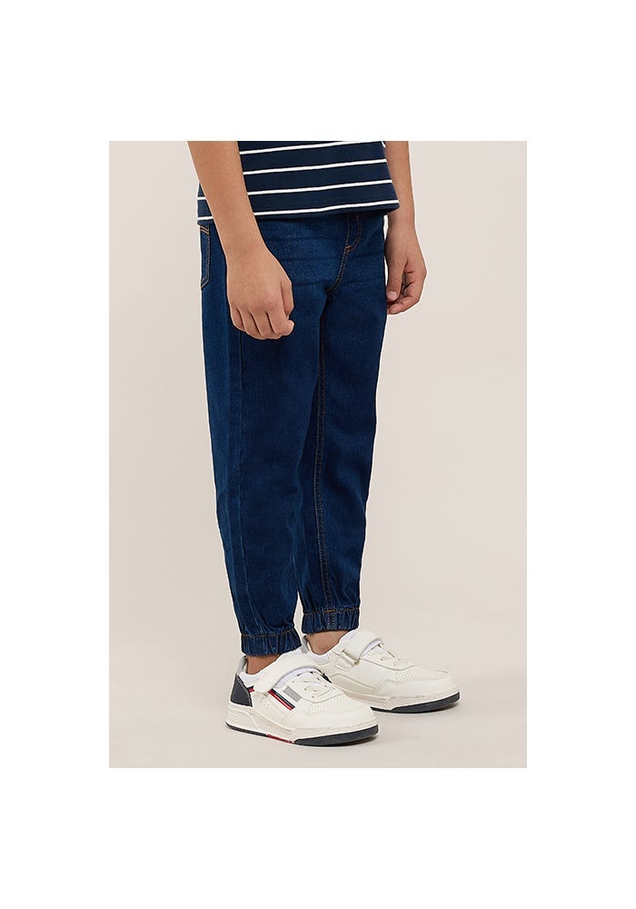 R&B Washed Jogger Jeans with Drawstring Waist - Image 3