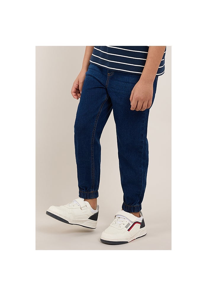 R&B Washed Jogger Jeans with Drawstring Waist - Image 4