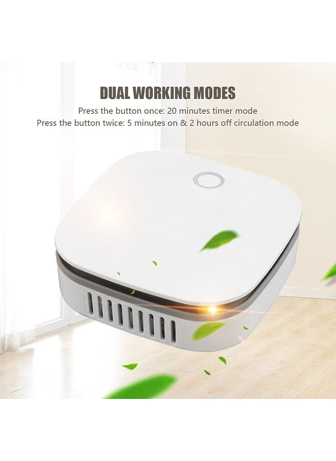 Portable Air Purifier Ozone Generator O3 Negative Ion Deodorizer Sterilizer Odor Remover Eliminating with Timer 2 Modes Ozone Machine for Home Car Office