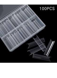 KASTWAVE Extra Long C Curve Nail Tips Half Cover 100PCS Extra Long Straight Square Tips for Acrylic Nails with Box  - Image 5