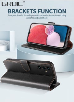 GROIC Case for Samsung Galaxy A54 6.4 Inch Wallet Case, Flip Wallet Case with Kickstand RFID Blocking Credit Card Holder Full Protection Magnetic Case Compatible with Samsung Galaxy A54  - Image 5