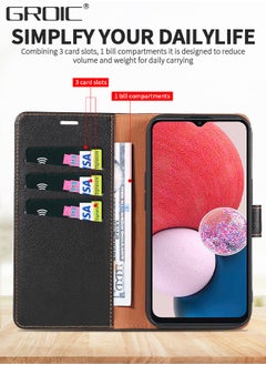 GROIC Case for Samsung Galaxy A54 6.4 Inch Wallet Case, Flip Wallet Case with Kickstand RFID Blocking Credit Card Holder Full Protection Magnetic Case Compatible with Samsung Galaxy A54  - Image 2
