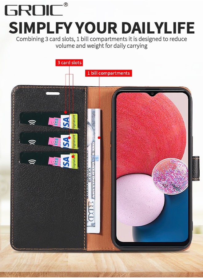 GROIC Case for Samsung Galaxy A54 6.4 Inch Wallet Case, Flip Wallet Case with Kickstand RFID Blocking Credit Card Holder Full Protection Magnetic Case Compatible with Samsung Galaxy A54  - Image 2