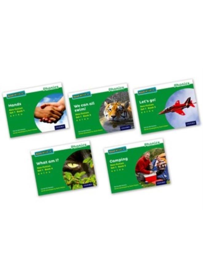 Read Write Inc. Phonics: Green Set 1 Non-fiction books (Mixed Pack of 5) 