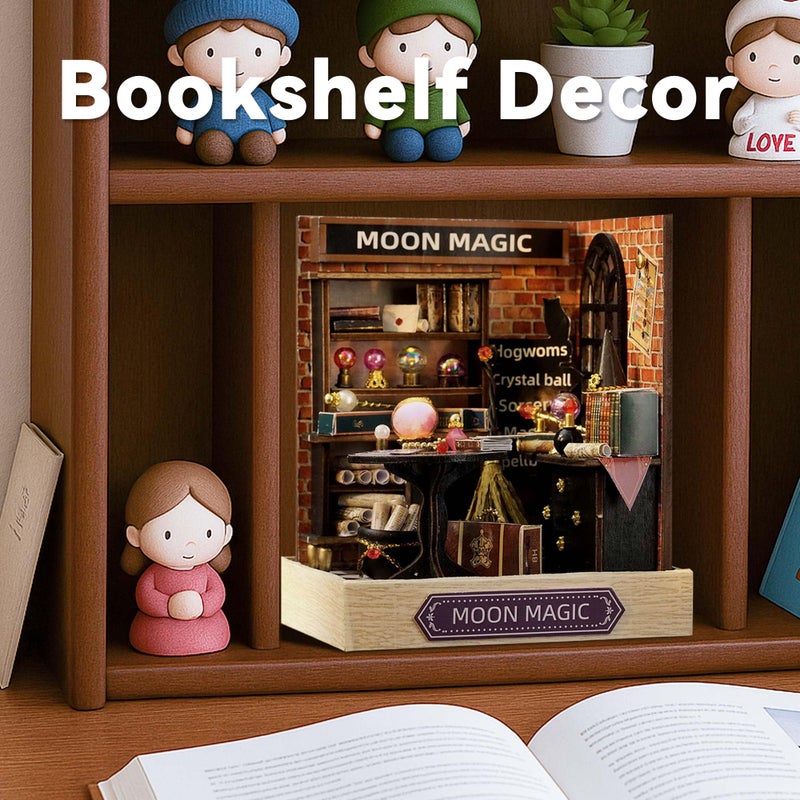 Flever Dollhouse Miniature DIY House Kit Creative Room with Furniture for Romantic Artwork Gift (Moon Magic) - Image 2