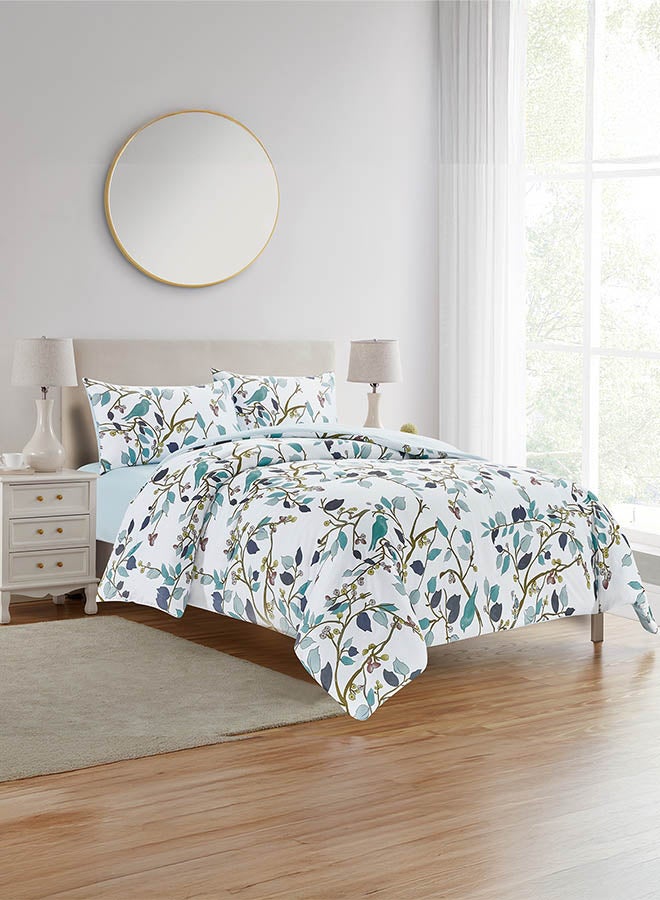 In-House Jackie | Microfiber Comforter Set 4 Pieces - King - 260x240 cm - Multicolor  - Image 1