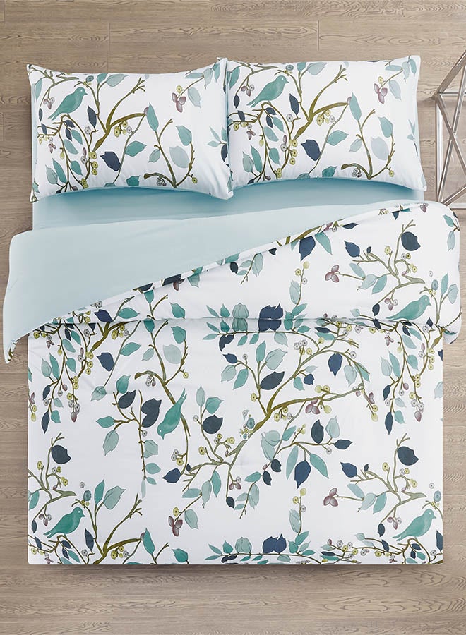 In-House Jackie | Microfiber Comforter Set 4 Pieces - King - 260x240 cm - Multicolor  - Image 2