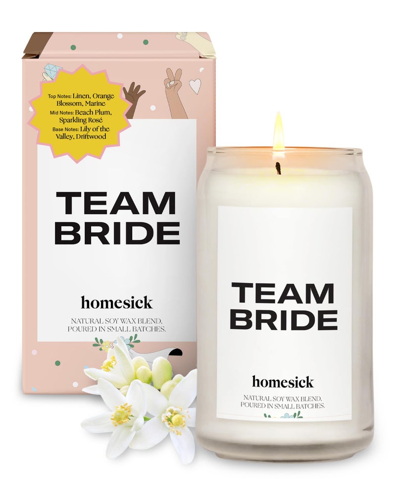 Homesick Scented Candles for Home Team Bride  1375 oz LongLasting Natural Soy Wax Blend Jar Candle Gifts for Women  Men 6080 Hours Burn Time  Notes of Linen Beach Plum  Lily of The Valley