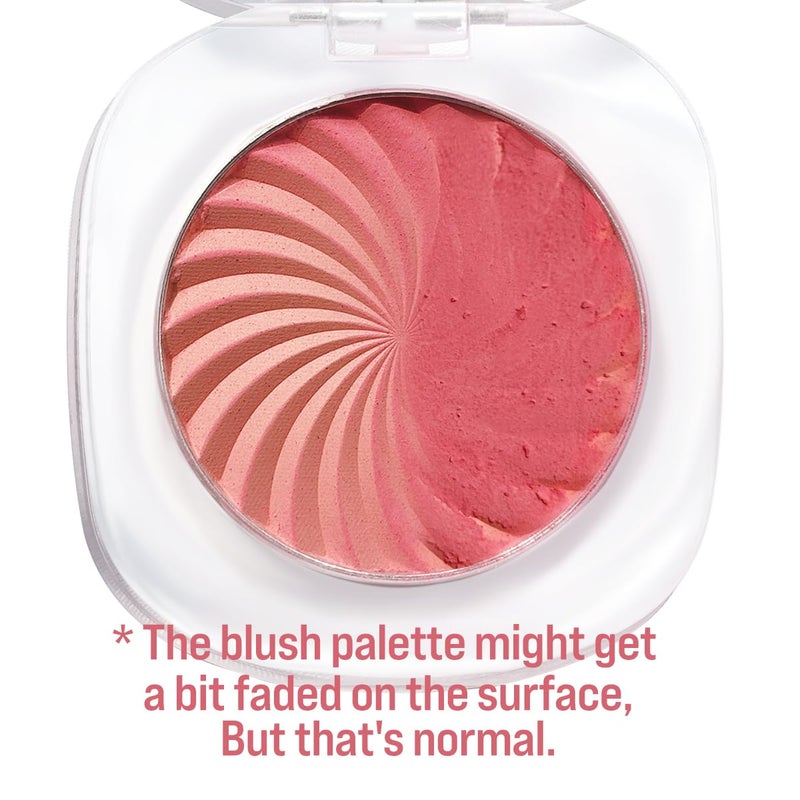 TINTARK Cheeky Blush Compact for Face Cheeks, Talc Free Blusher Palette, Matte Powder Makeup, Natural Healthy, Mauve Pink Magenta Peach Red, Vegan Cruelty Free - Image 3