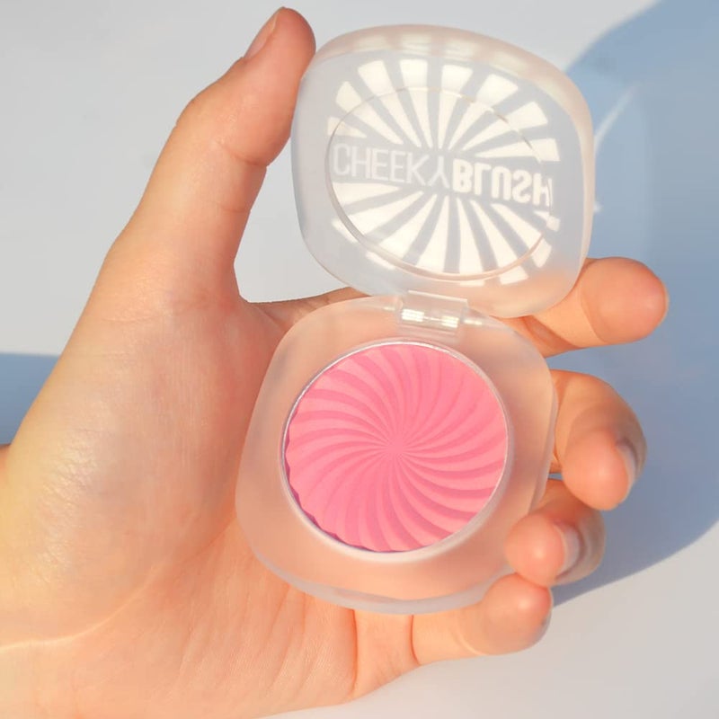 TINTARK Cheeky Blush Compact for Face Cheeks, Talc Free Blusher Palette, Matte Powder Makeup, Natural Healthy, Mauve Pink Magenta Peach Red, Vegan Cruelty Free - Image 5