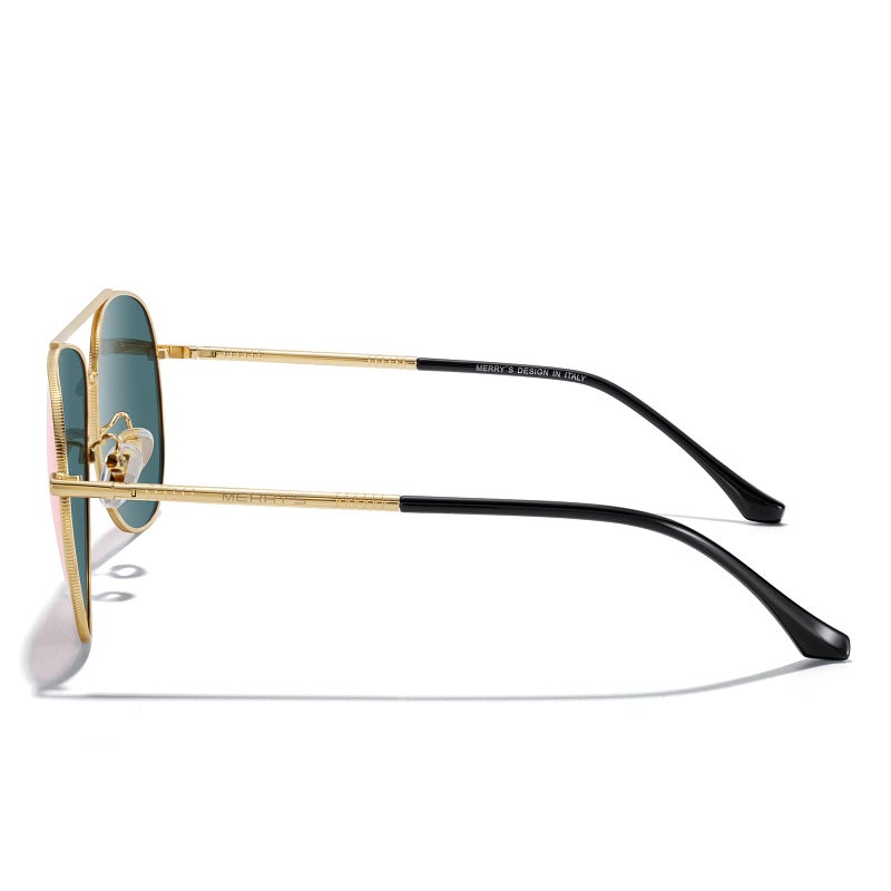MERRY'S Aviator Sunglasses for Women Men Polarized Mirror Lens with Case - Polarized Driving Sun glasses UV 400 Protection 60 MM - Image 3