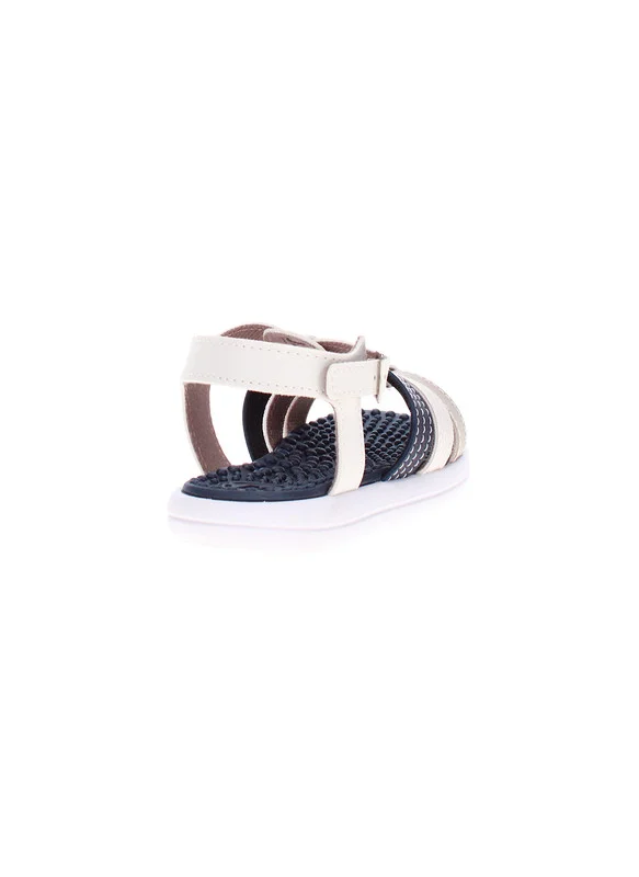 موليكينهو Molekinho Infant Boys Sandals With Back Strap Off White | Made In Brazil