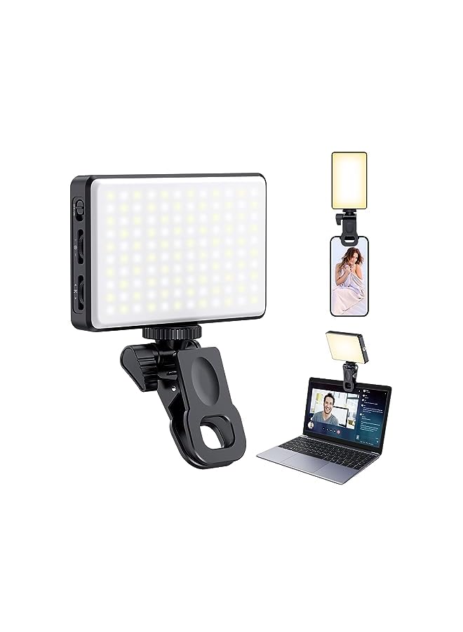 erorex Led Phone Light Selfie Light 2000Mah Rechargeable Clip Video Light 80 Led Phone Light Adjusted 3 Light Modes For Phone Ipad Camera Laptop Light For Phone For Selfie Vlog Tiktok  - Image 1