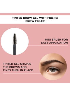 ARTDECO ARTDECO Brow Filler - Brown N°03 - Make Brows Fuller & Thicker - Tinted Gel Shapes, Defines Brows & Fixes Them in Place - Mini Brush for Easy Application - Eyebrow Gel - Eye Makeup - 0.24 Fl Oz  - Image 4