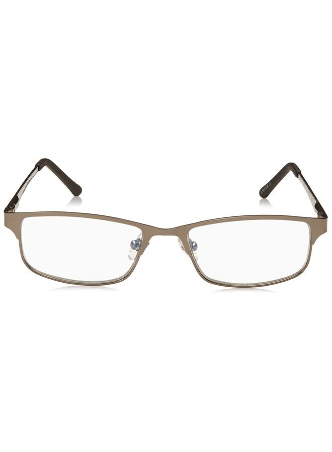 Foster Grant Men's Samson e.Reader Reading Glasses, Satin Dark Gunmetal/Transparent, 52 mm - Image 2