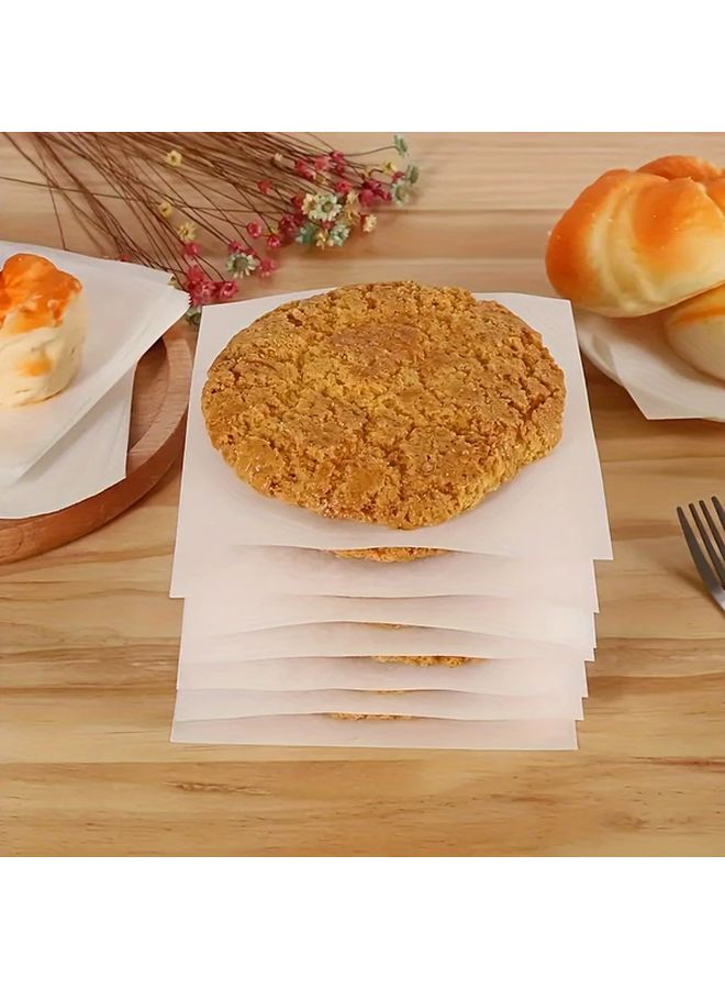Brown Hamburger Patty Paper 100pcs Non Stick Waterproof Oil Resistant For Baking BBQ Cakes Food Grade - Image 4