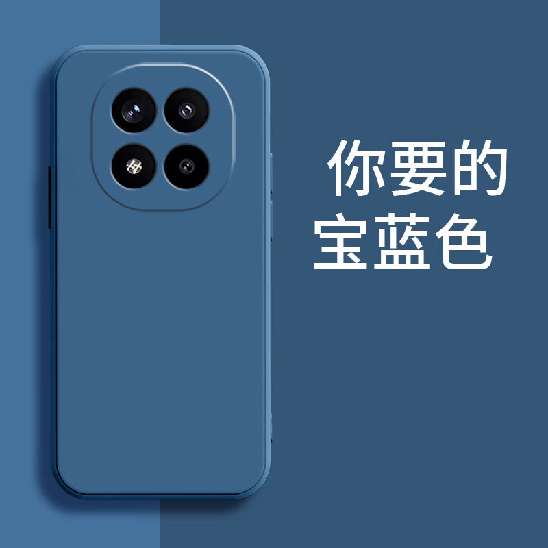 غطاء واقي، ملمس غير لامع، حماية من السقوط، أزرق سيليكون، مقاوم للصدمات لـ Redmi Note 15 Pro من السيليكون باللون الأزرق للتخزين العملي للمدرسة للتنقل اليومي - Image 1
