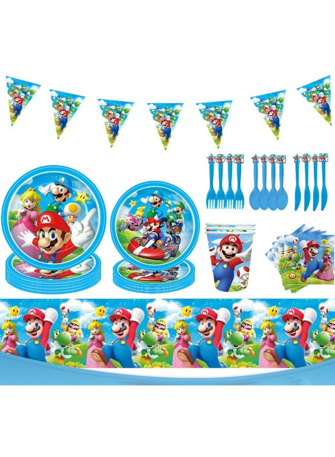 40-piece Mario themed birthday party disposable supplies set  - Image 4