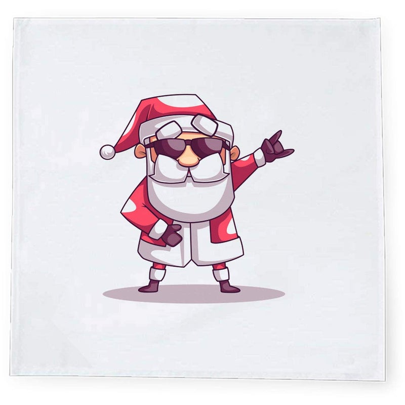 Khakee مناديل طاولة حرير تافتا بموضوع عيد الميلاد 6 قطع 10x10 لتزيين عيد الميلاد زينة عيد الميلاد هدية عيد الميلاد npxmas090P - Image 2