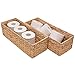 StorageWorks Water Hyacinth Toilet Paper Basket, Woven Storage Basket for Toilet Tank Top, Rattique Tank Topper in - Image 2