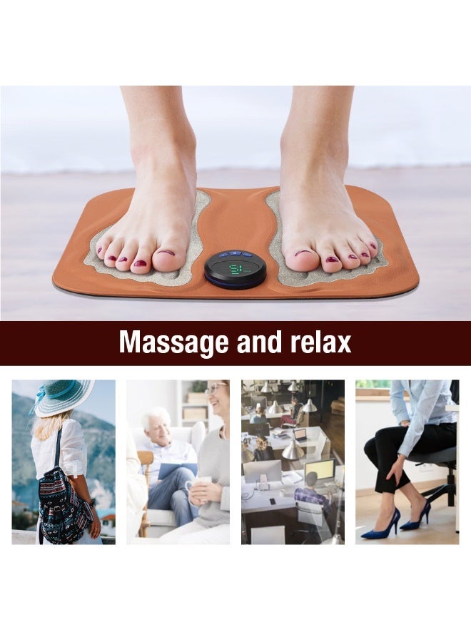 YoSBody Foot Massager EMS Massage Mat Foot Relaxation Pads  3D Electric Foot Massager Foot Pad 6 Mode, 15 Speed Foot Acupoints Massage Relieve Sore Feet Improve Blood Circulation - Image 5