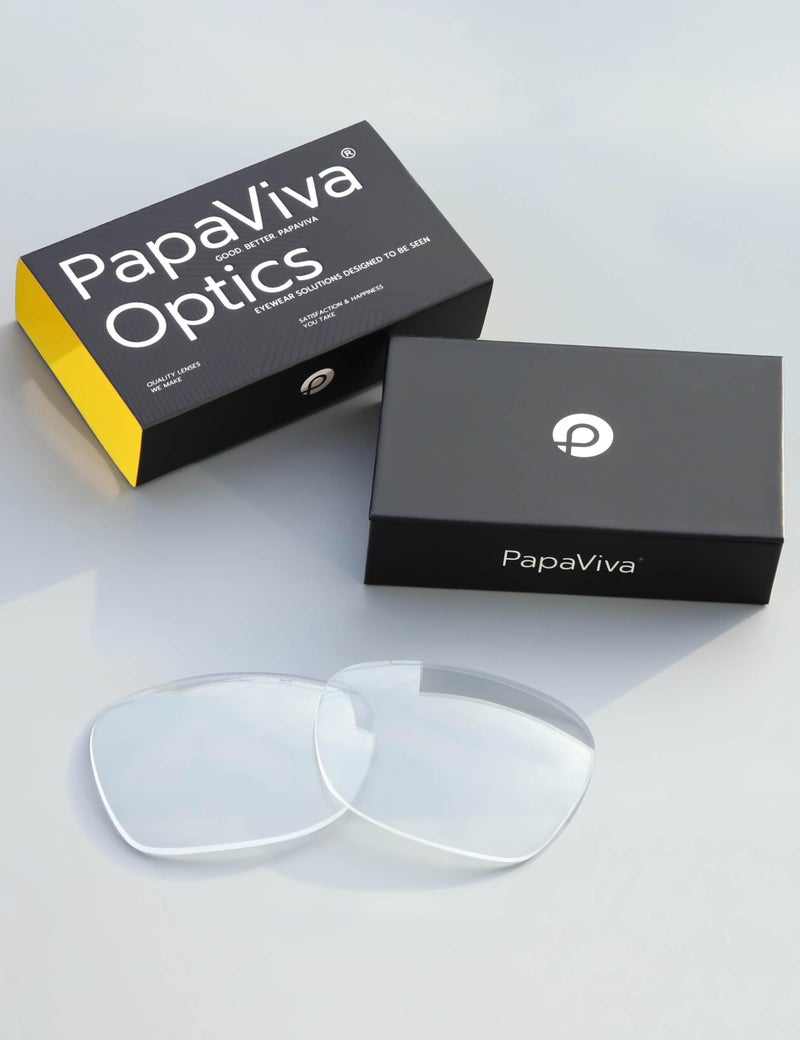 PapaViva Replacement Lenses for Ray-Ban Meta Wayfarer RW4008 & RW4012 53mm AI Glasses HD Clear Non-polarized - Image 2