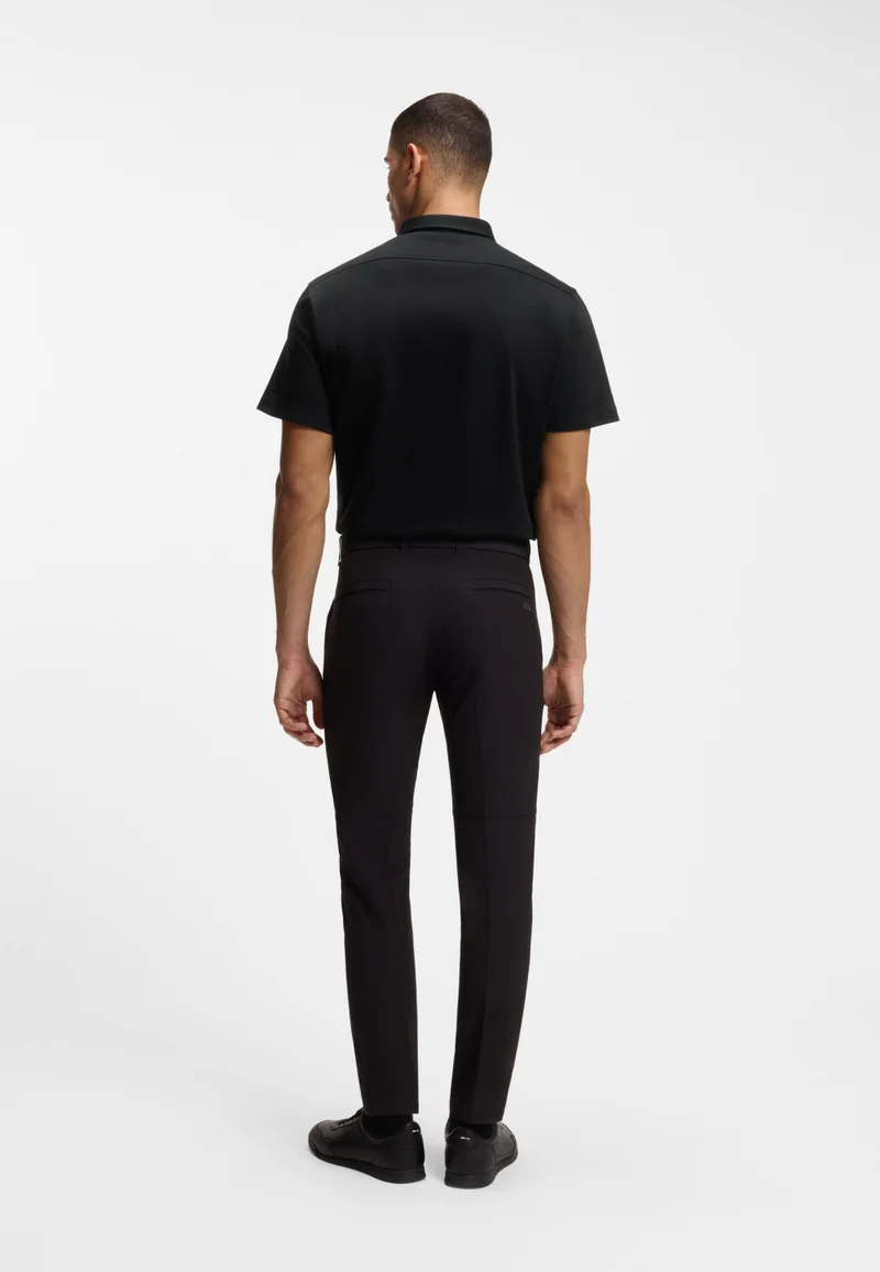 BOSS Regular-fit shirt in wrinkle-resistant cotton jersey