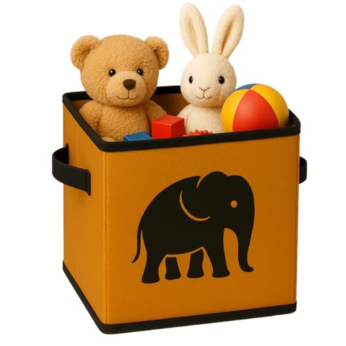 Sopent Baby Clothes Organizer for Kids Room – Foldable Fabric Toy Storage Basket, Organiser, Kids Toys Basket for Storage, 10.6 Inch - Image 1