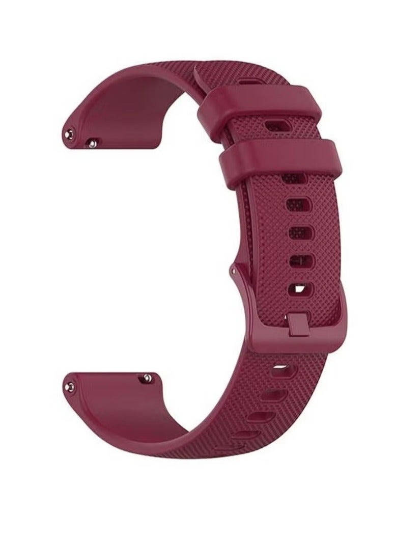 vesus Official Solid Silicon Replacement Band 20 mm For Huawei Watch GT 2 Brown