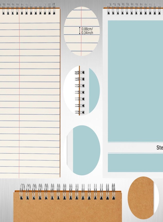Duxesuk Steno Pads - 6x9 Inches 80 Sheets Steno Notebooks for Writing Notes in School, University, College & Office (2PCS Light Blue) - Image 2