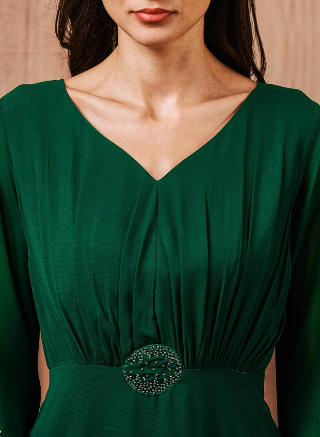 Mish Emerald Evening Dress - Image 2