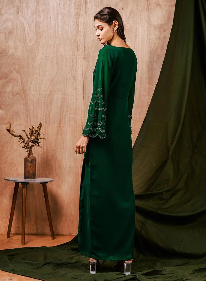 Mish Emerald Evening Dress